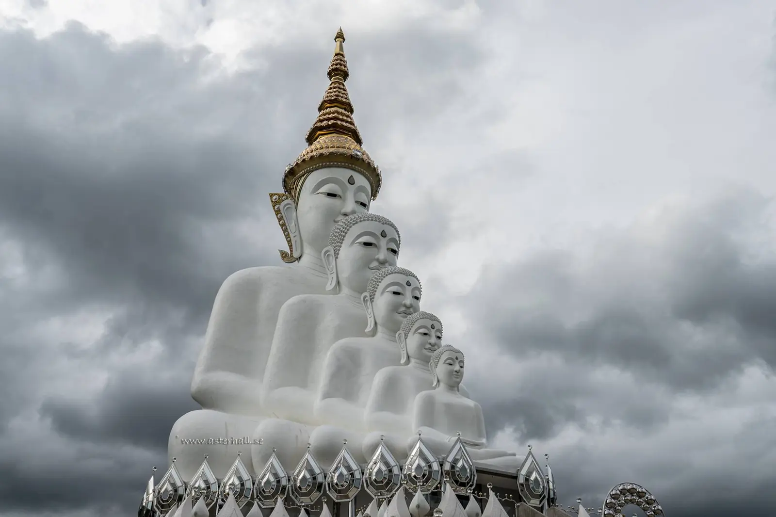 5 Buddha near Korat Thailand