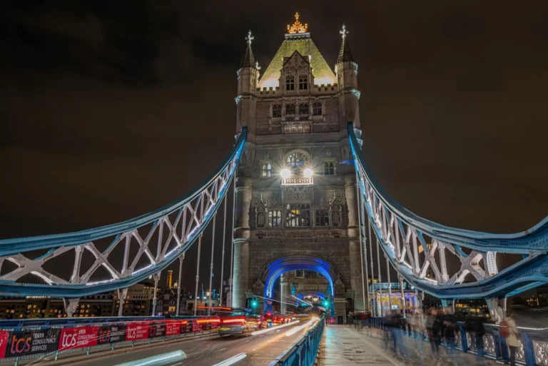 Tower Bridge in the citylights