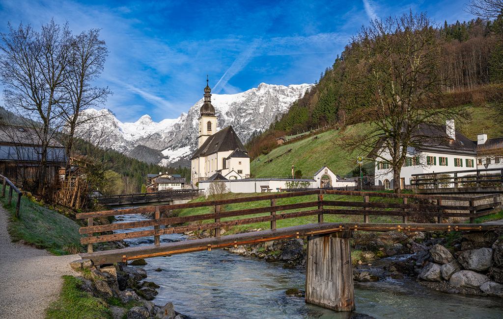 St. Sebastian Church, Ramsau, Bavaria, Austria